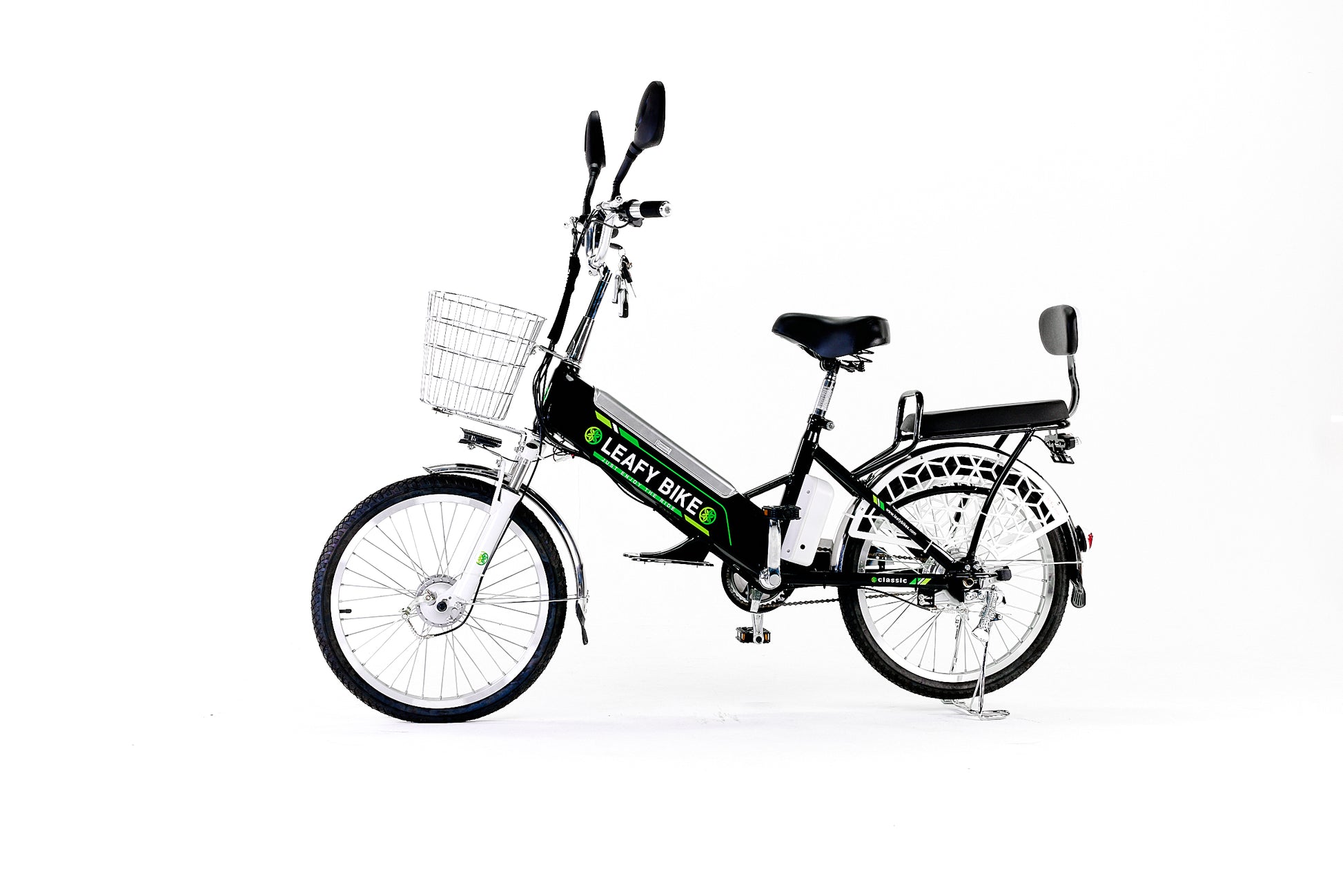 Leafy Night Dual-Rider Electric Bike – 20 MPH, 30-Mile Range - Leafybikes