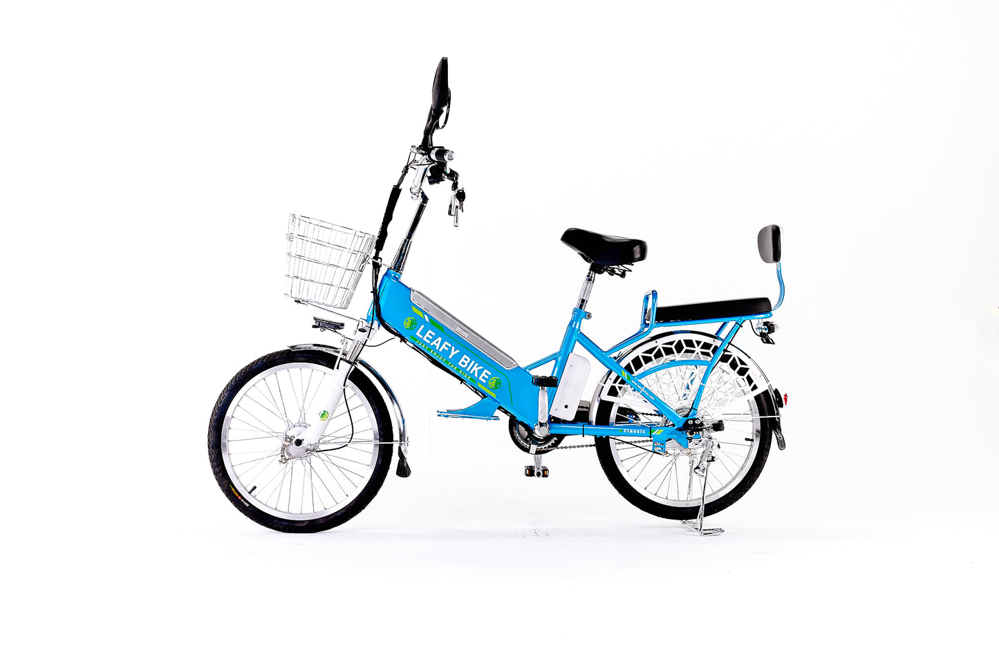 Leafy Sky Dual-Rider Electric Bike – 20 MPH, 30-Mile Range - Leafybikes