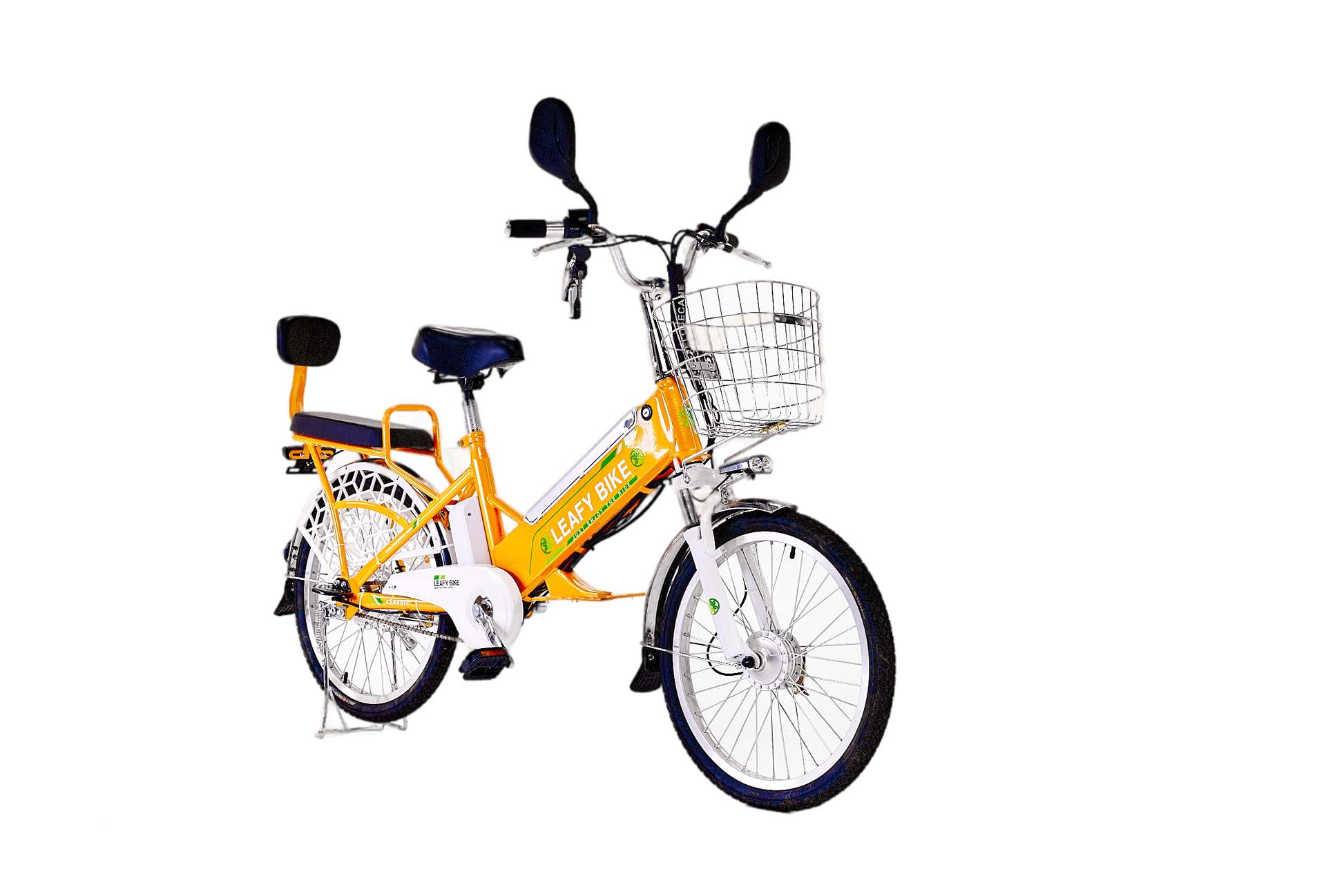 Dual-Rider Electric Bike – 20 MPH, 30-Mile Range - Leafybikes