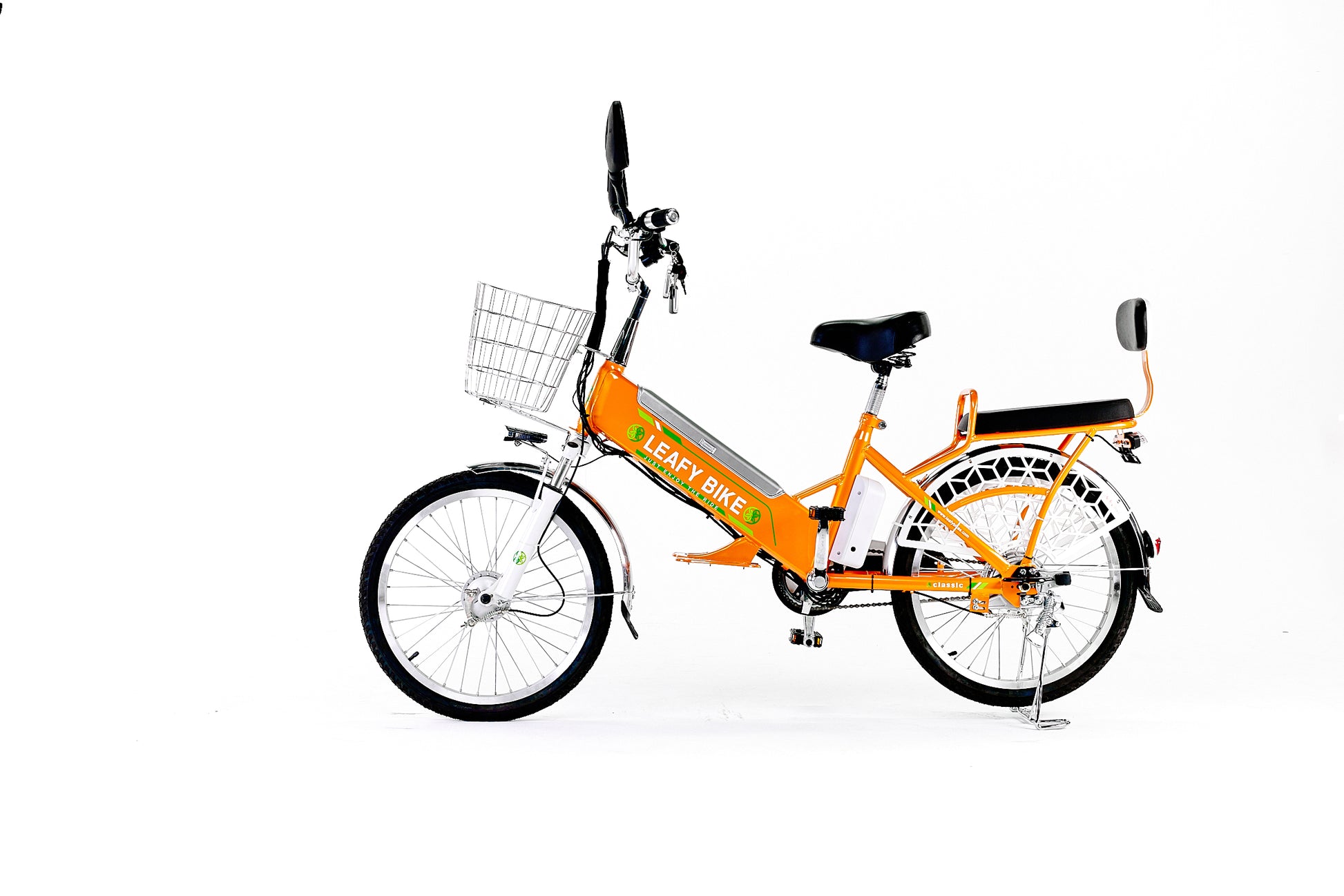 Dual-Rider Electric Bike – 20 MPH, 30-Mile Range - Leafybikes