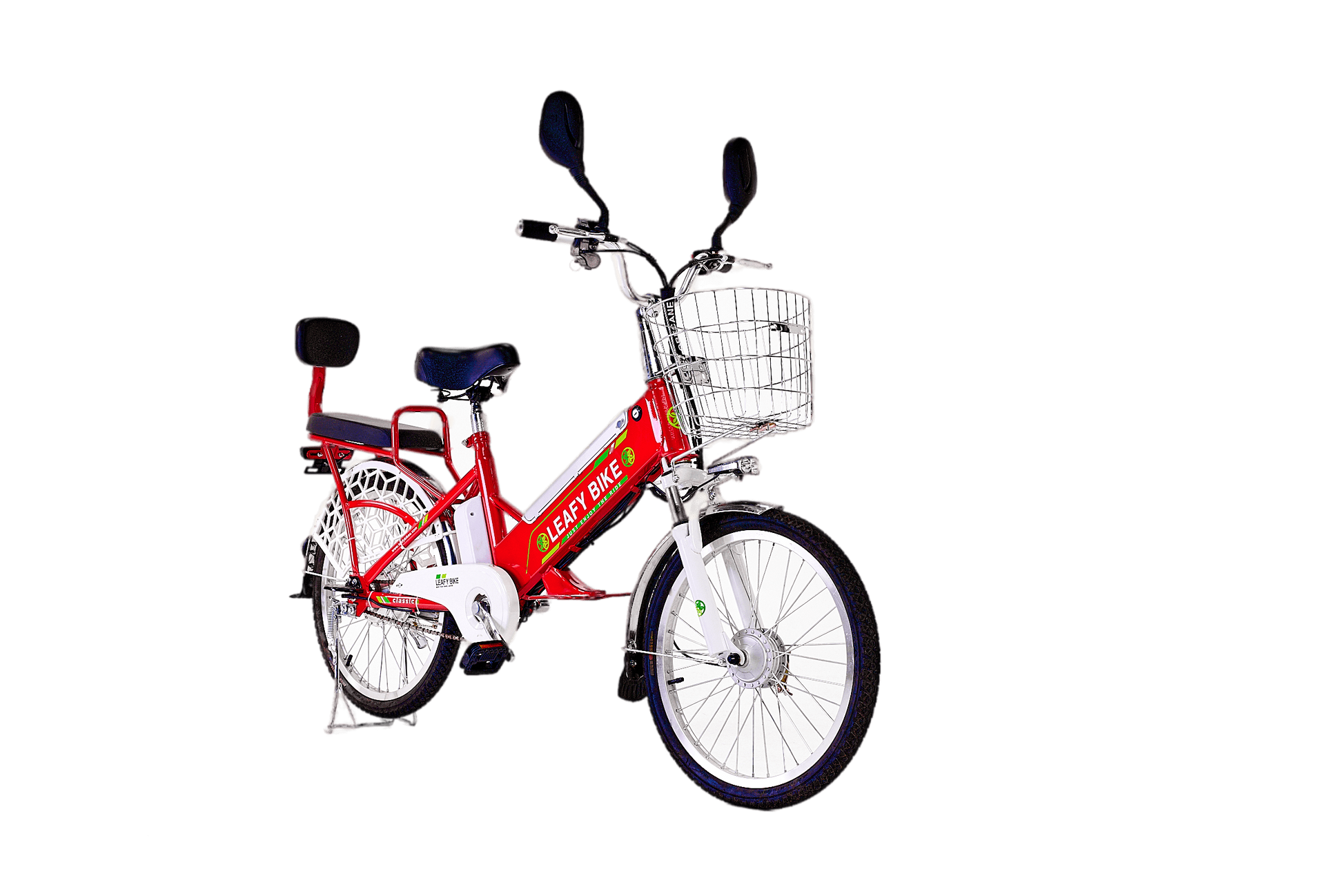 Leafy Rose Dual-Rider Electric Bike – 20 MPH, 30-Mile Range - Leafybikes