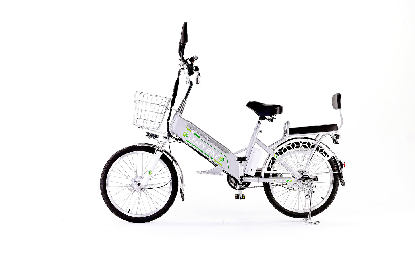 Leafy Stone Dual-Rider Electric Bike – 20 MPH, 30-Mile Range - Leafybikes