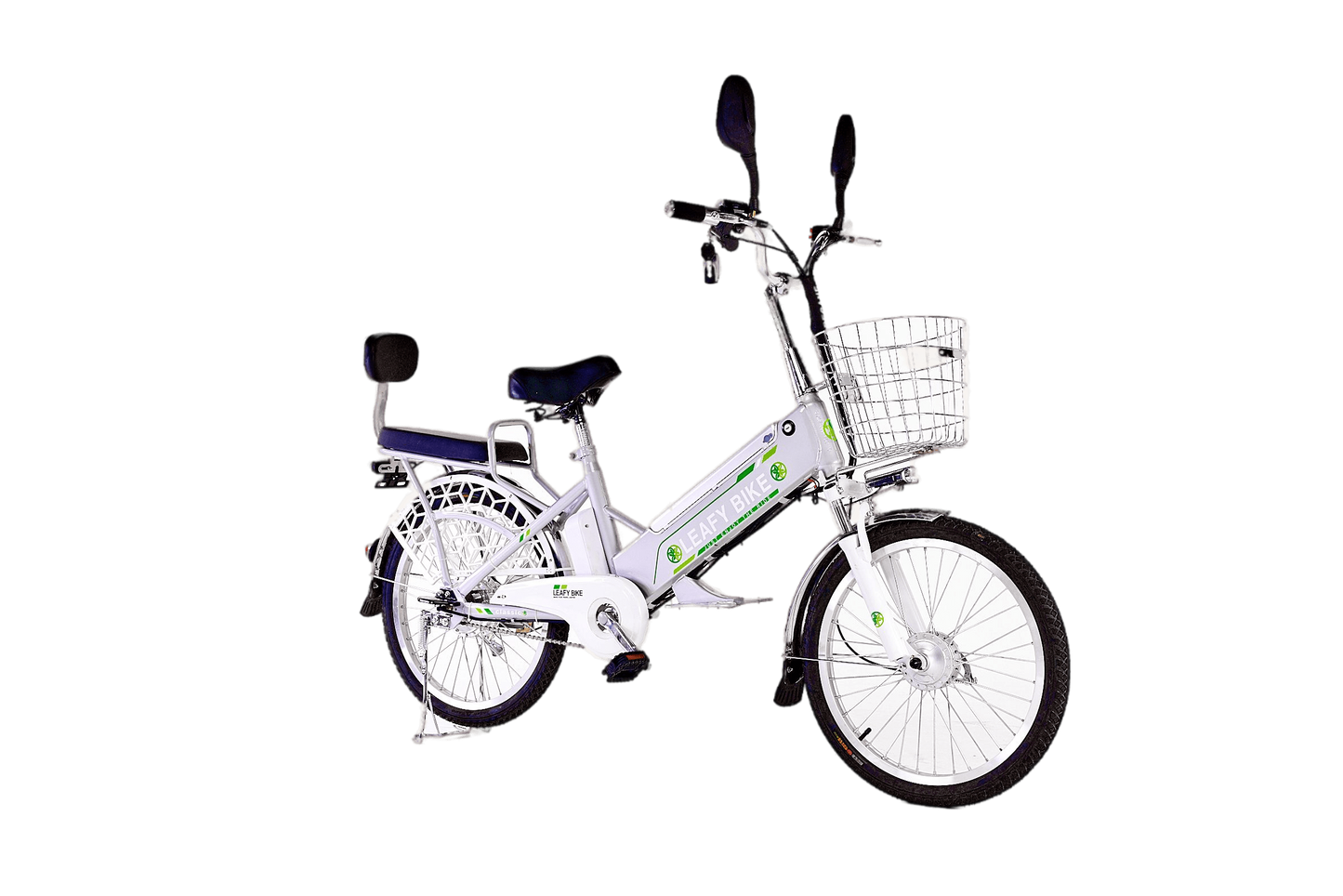 Leafy Stone Dual-Rider Electric Bike – 20 MPH, 30-Mile Range - Leafybikes