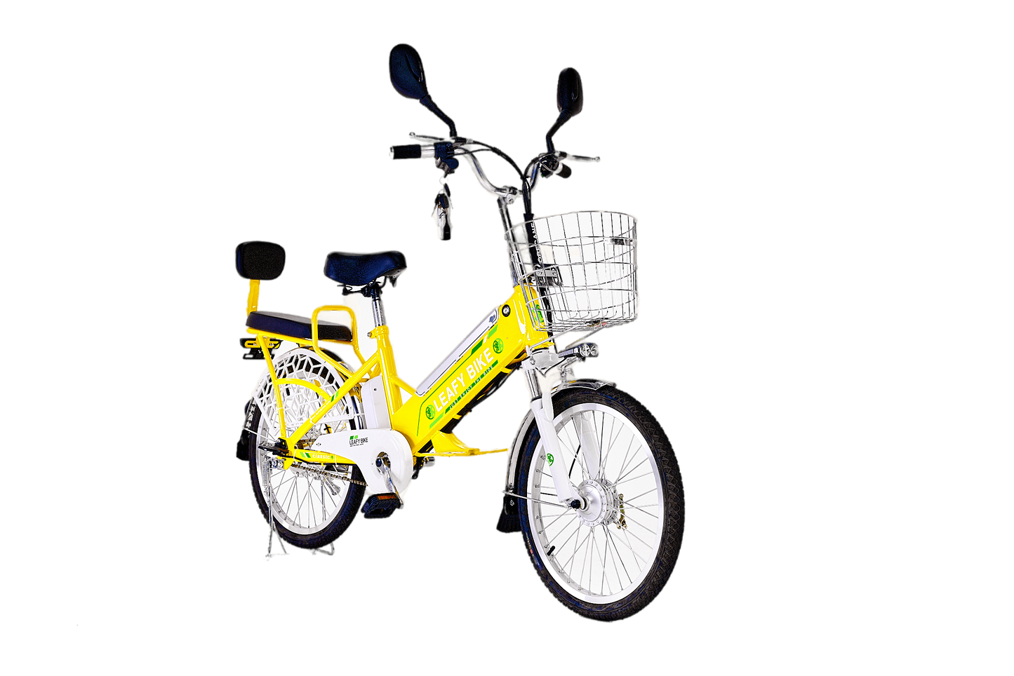 Leafy Sun Dual-Rider Electric Bike – 20 MPH, 30-Mile Range - Leafybikes