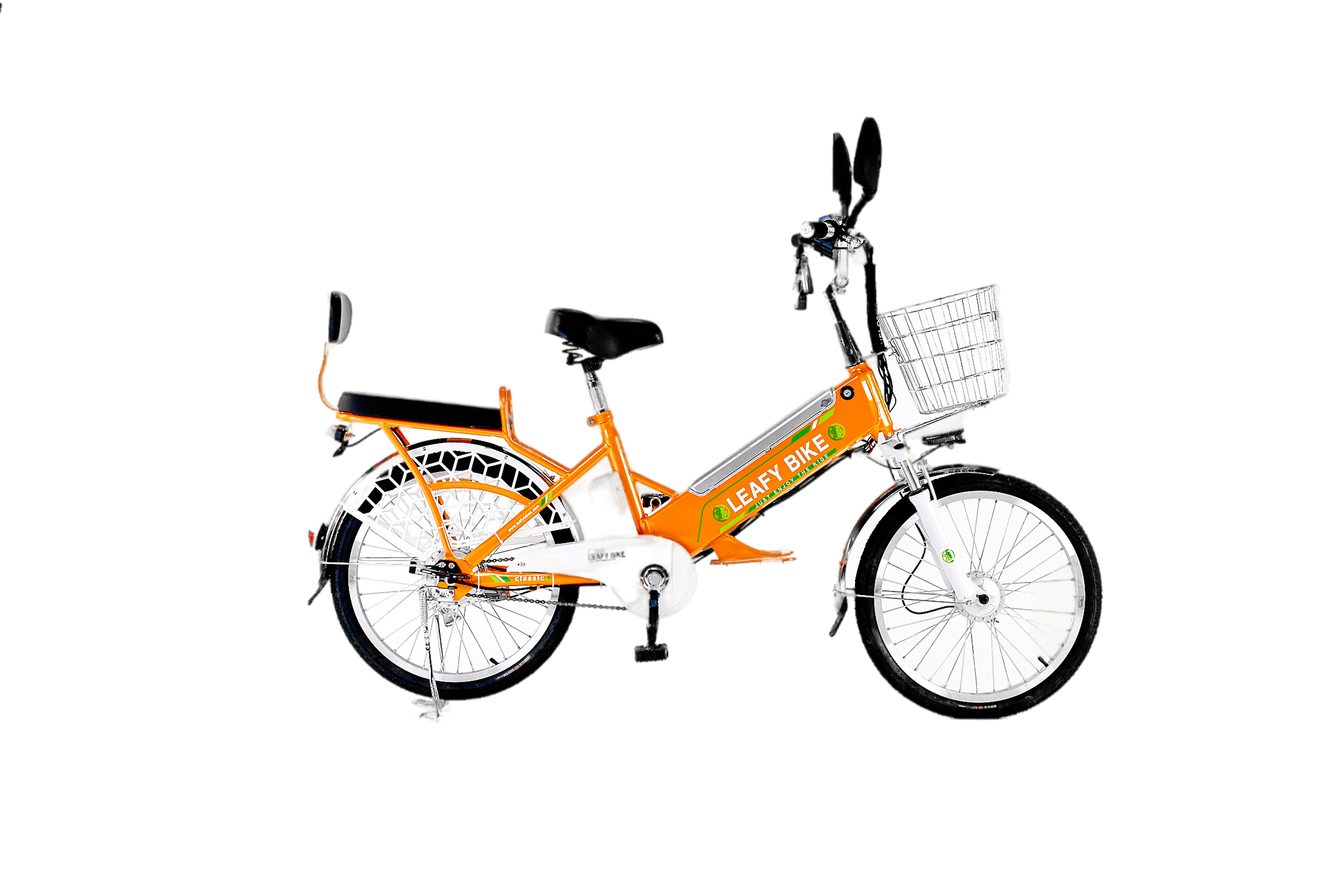Dual-Rider Electric Bike – 20 MPH, 30-Mile Range - Leafybikes